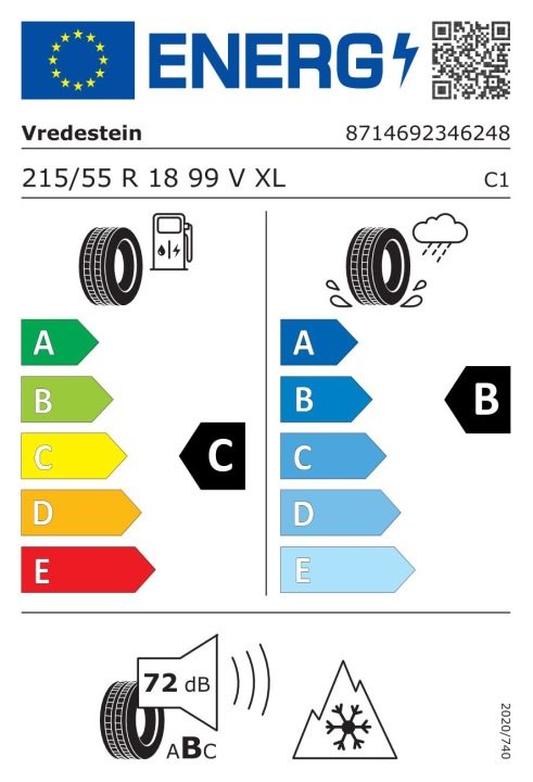2× Шина зимняя Vredestein Wintrac Pro 215/55R18 99 В сцепление на снегу (3PMSF), защита диска, усилитель (XL), фото 12
